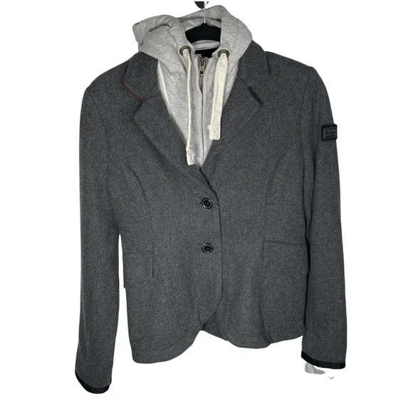 Superdry Tailoring Wool Blend Jacket Medium Gray - Picture 7 of 16